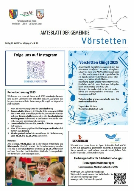 Amtsblatt KW 18/2025