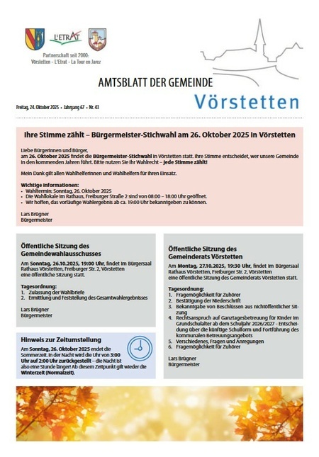 Amtsblatt KW 43/2025